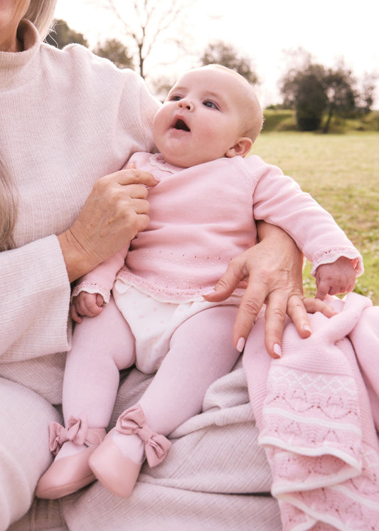 Completo Rosa 3 Pezzi In Caldo Cotone Neonata MAYORAL 2256