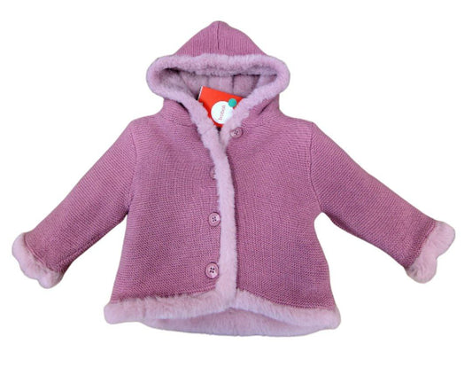 Cappottino Boboli reversibile rosa con cappuccio neonata art. 749000 3878