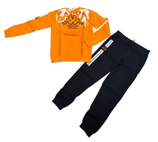 TUTA BAMBINO KAPPA ARANCIO FELPATA