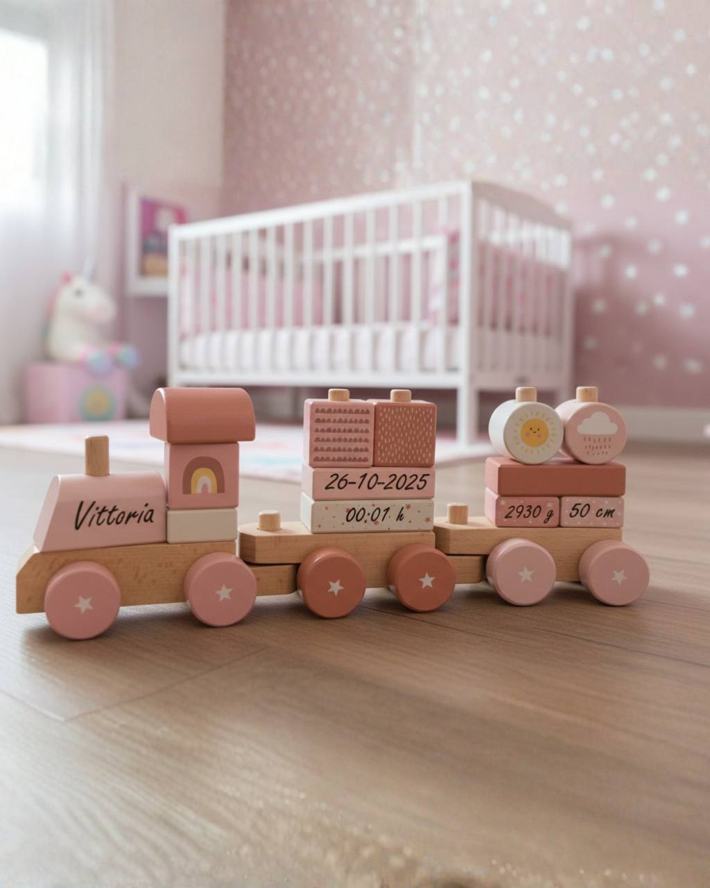 Trenino Legno Sunset Personalizzabile