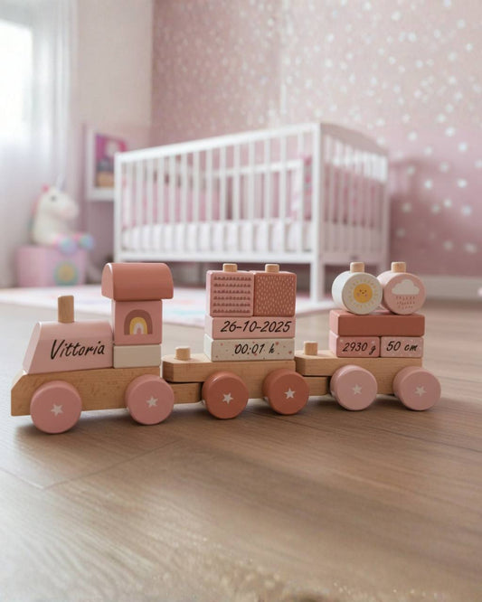 Trenino Legno Sunset Personalizzabile